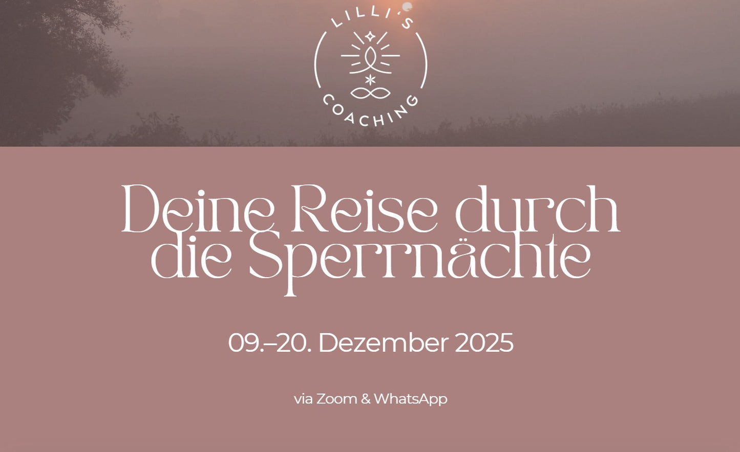 Deine Reise durch die Sperrnächte 2025 I 09.12.-19.12.2025